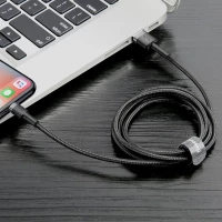 Kabel Baseus Cafule USB-A / Lightning 2A QC 3.0 3 m - czarno-szary, zdjęcie 8