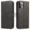 Etui z klapką i portfelem Magnet Case do Tecno Pop 7 - czarne - zdjęcie