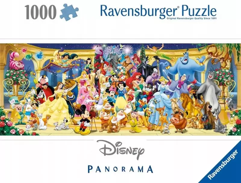 Puzzle 1000 elementów. Panorama. Postacie Disney Puzzle 1000 elementów. Panorama. Postacie Disney