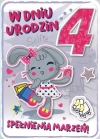 Karnet Urodziny 4 GM-688 - zdjęcie