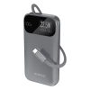 Powerbank Dudao K31 10000 mAh 22,5W PD z wbudowanym kablem - szary - zdjęcie