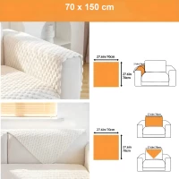 Narzuta Koc na Kanapę Sofę Fotel Antypoślizgowa Elastyczna 70x150cm, zdjęcie 6