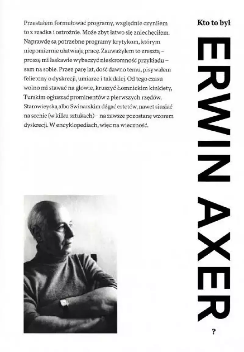 Kto to był Erwin Axer? Kto to był Erwin Axer?