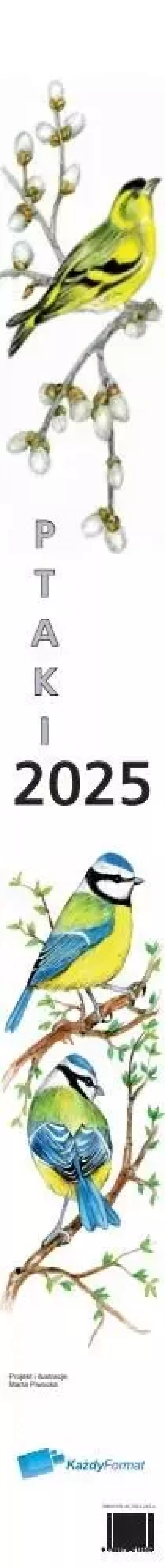 Kalendarz 2025 paskowy ptaki Kalendarz 2025 paskowy ptaki