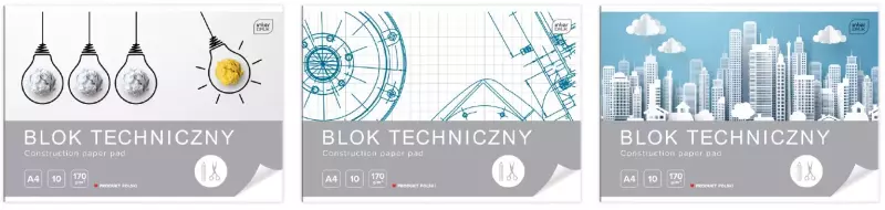Blok techniczny A4 biały Blok techniczny A4 biały