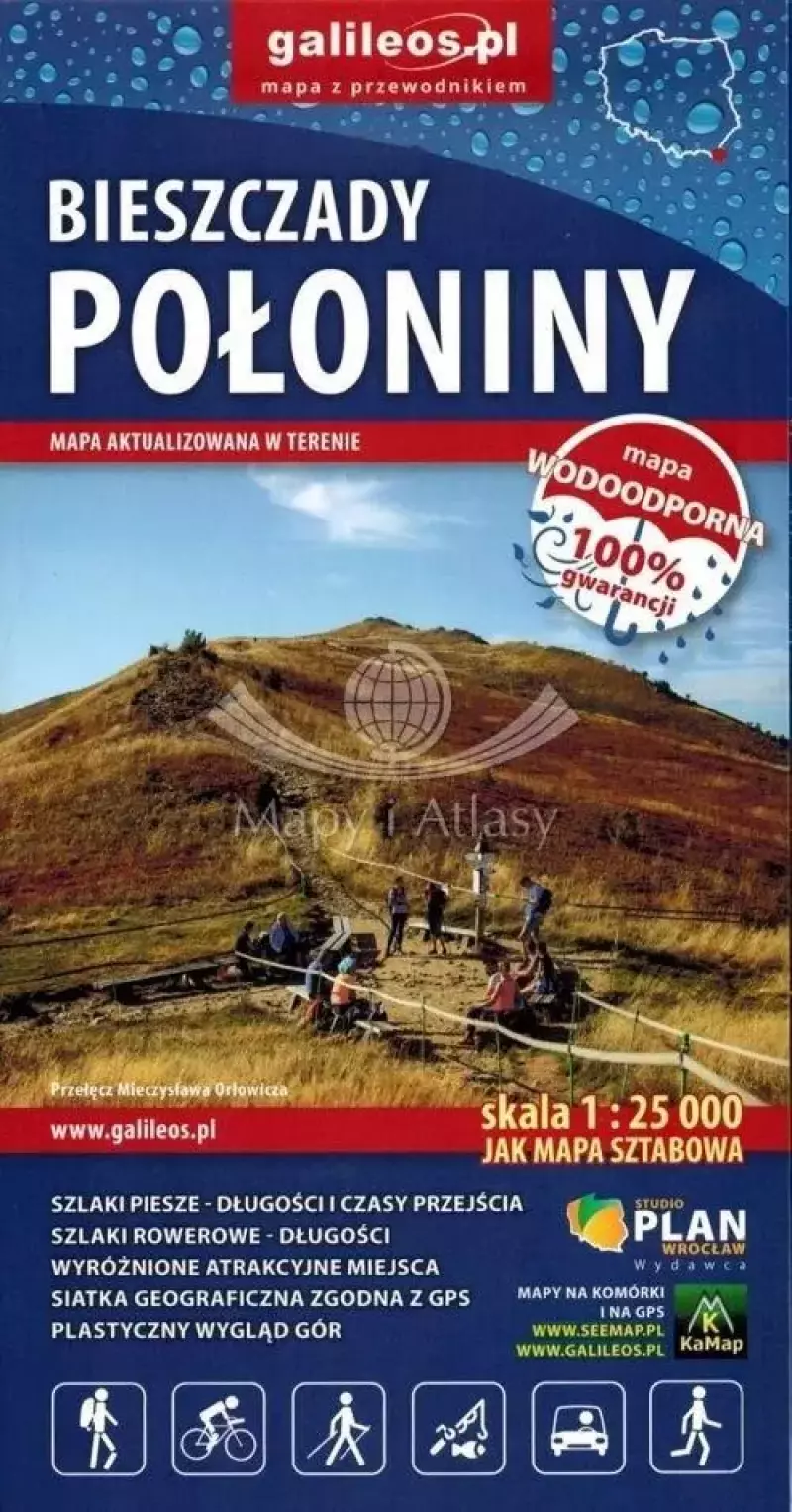 Bieszczady połoniny 1:25 000 Bieszczady połoniny 1:25 000