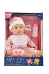Lalka Baby Joy 38 cm różowe ubranko - zdjęcie