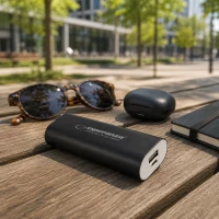 Esperanza Power Bank 4400Mah Hadron Czarny, zdjęcie 4