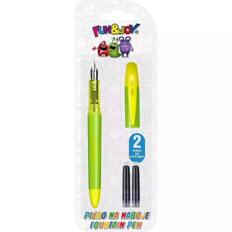 Pióro wieczne zielone + 2 naboje niebieskie Pióro wieczne zielone + 2 naboje niebieskie