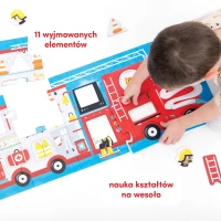 Puzzle CzuCzu z dziurką 23 elementy. Wóz strażacki, zdjęcie 4