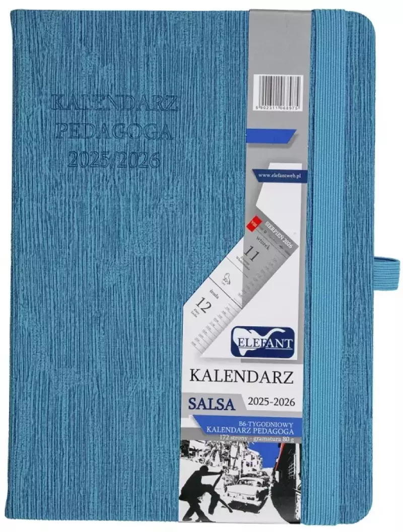 Kalendarz Pedagoga B6 2025-2026 Salsa, turkusowy Kalendarz Pedagoga B6 2025-2026 Salsa, turkusowy