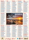 Kalendarz 2026 listkowy - zdjęcie