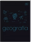 Brulion tematyczny GEOGRAFIA A5 80k zeszyt TWARDA OKŁADKA ze ściągą - zdjęcie