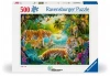 Puzzle 2D: Rodzina Tygrysów 500el - zdjęcie