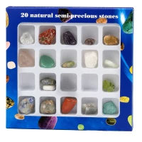 Zestaw Minerały Półszlachetne Kamienie Kolekcjonerskie Edukacyjne 20 szt., zdjęcie 4