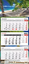 Kalendarz ścienny TRÓJDZIELNY 2025 KT1v72 TROPIK - zdjęcie