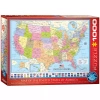 Puzzle 1000 elementów. Mapa Stanów Zjednoczonych - zdjęcie