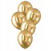 Balony z efektem chromu złote 30cm 5szt - zdjęcie