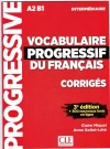 Vocabulaire progressif intermediare. A2 B1, klucz - zdjęcie