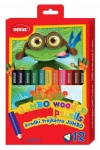 Kredki trójkątne Jumbo (12 kolorów) - zdjęcie