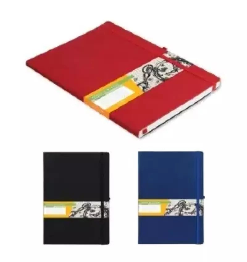 Notes w linie B5 Impresja czerwony