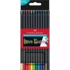 Kredki trójkątne Black 12 kolorów FABER CASTELL - zdjęcie