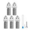 Zestaw dysz stalowych utwardzanych ELEGOO Neptune 4 / 4 Pro (0,4 mm x3, 0,6 mm x1, 0,8 mm x1) - zdjęcie