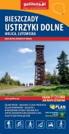 Mapa papierowa Bieszczady - Ustrzyki Dolne, Holica, Lutowiska, 1:25 000 - zdjęcie