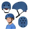Kask rowerowy dla dziecka Trike Fix dziecięcy regulowany LED S 48-54cm granatowy - zdjęcie