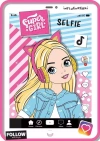 Super girl influencerki. Selfie - kolorowanka - zdjęcie