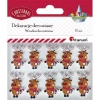Guziki drewniane renifery, 10 sztuk - zdjęcie