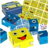 Gra edukacyjne wyzwania nauka emocji klocki drewniane - zdjęcie