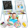 Magnetyczna kredowa tablica obrotowa Ricokids - niebieska - zdjęcie