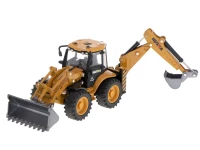 Koparka ładowarka metalowa z ruchomymi łyżkami Die-Cast H-toys 1704 1:50, zdjęcie 6