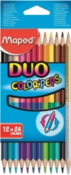 Kredki dwustronne Color'Peps Duo, 12 sztuk - zdjęcie