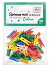 Kolorowe spinacze do dekoracji mini 50szt - zdjęcie