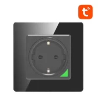 Gniazdo ścienne inteligentne AVATTO N-WOT10-EU-B Wi-Fi Tuya (czarne), zdjęcie 2