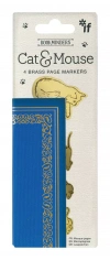 Bookminders Cat&Mouse - zestaw 4 metalowych zakładek - zdjęcie