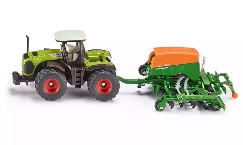Traktor z siewnikiem Amazone Traktor z siewnikiem Amazone