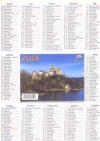 Kalendarz 2024 Listkowy KL ścienny - zdjęcie