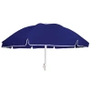 Parasol polyester tkanina 240cm, 8 drutów, łamany, granatowy - zdjęcie
