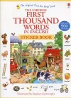 First Thousand Words in English Sticker Book - zdjęcie