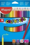 Kredki trójkątne Colorpeps, 18 kolorów - zdjęcie