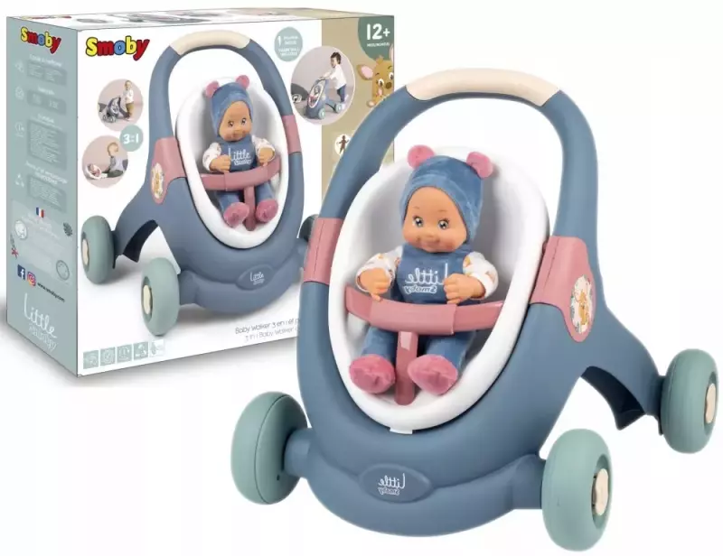 Chodzik 3w1 Wózek + lalka bobas 140308