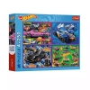Puzzle 4x250 elementów. Hot Wheels. Wyścigowe auta Hot Wheels - zdjęcie