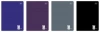 Zeszyt A5 80 kartek w kratkę, One Color, mix kolorów - zdjęcie