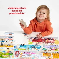 Moto puzzle 40 elementów. Auta, zdjęcie 3