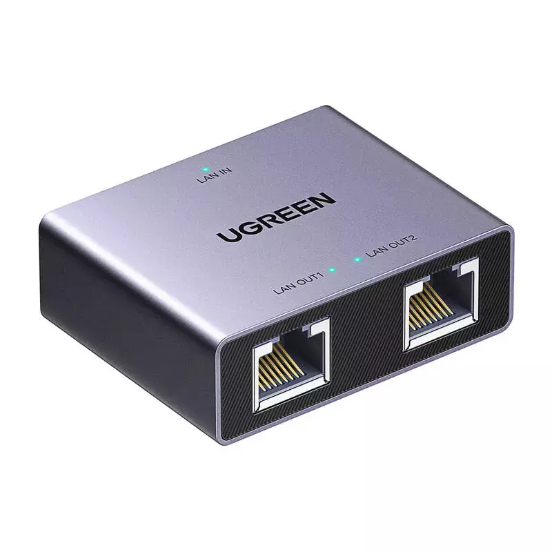 Adapter Ethernet UGREEN NW301 RJ45 1x2 Adapter Ethernet UGREEN NW301 RJ45 1x2