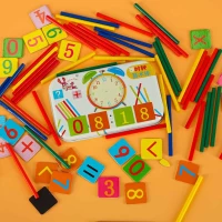 Zestaw edukacyjny nauka zegarka liczenia dodawania dla dzieci zegar do nauki godzin czasu, zdjęcie 14