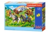 Puzzle 260 elementów. Przejażdżka konna księżniczek - zdjęcie